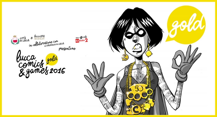 Il logo di Lucca Comics and Games 2016